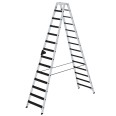 MUNK Stehleiter beidseitig begehbar mit relax-step 2x14 Stufen MUNK Stehleiter beidseitig begehbar mit relax-step 2x14 Stufen-small