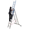 Euroline Premium 30766 Mehrzweckleiter, 3-teilig 3x10 Sprossen mit Vario-Traverse Euroline Premium 30766 Mehrzweckleiter, 3-teilig 3x10 Sprossen mit Vario-Traverse-small