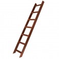Alu-Dachleiter mit 7 Sprossen 1,96 m rotbraun