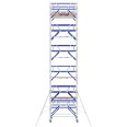 ASC Rollgerüst AGS Pro 190x135cm mit Holz-Plattformen und doppelseitigem Geländer 12,3m Arbeitshöhe