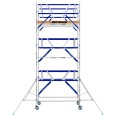 ASC Rollgerüst AGS Pro 305x75cm mit Holz-Plattformen und doppelseitigem Geländer 7,3m Arbeitshöhe-small