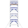 ASC Rollgerüst AGS Pro 305x75cm mit Carbon-Plattformen und doppelseitigem Geländer 9,3m Arbeitshöhe-small