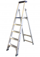 ASC Stufenstehleiter BT-5 einseitig 5 Stufen mit 3,25m Arbeitshöhe