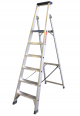 ASC Stufenstehleiter BT-6 einseitig 6 Stufen mit 3,51m Arbeitshöhe-small