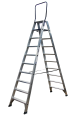 ASC Stufenstehleiter DT-10 doppelseitig 10 Stufen mit 4,53m Arbeitshöhe-small