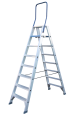 ASC Stufenstehleiter DT-8 doppelseitig 8 Stufen mit 4,02m Arbeitshöhe