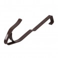 Dachhaken, gerade, 15mm gekröpft, zum Einhängen in Holzbohlen, braun