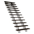 Dolle Außentreppe Gardenstep 120cm breit 12 Stufen Trimax dunkelbraun 222-270cm Steigungshöhe ohne Geländer