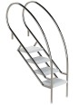 Eichenwald Pooltreppe Modell 08.2 Miami Swing Beckentiefe 1199mm Ausladung 1088mm 4 ABS-Stufen