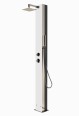 Eichenwald Modell 70 Solar Garten Glasdusche Tobago Weiss