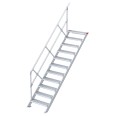 Euroline 510 Treppe 45° 1000mm Stufenbreite 11 Stufen Alu gerieft