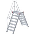 Euroline 512 Überstieg 60° 800mm Stufenbreite 2x7 Stufen Alu gerieft Euroline 512 Überstieg 60° 800mm Stufenbreite 2x7 Stufen Alu gerieft-small