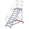 Euroline 513 Wartungsbühne 45° 600mm Stufenbreite 9 Stufen Alu gerieft