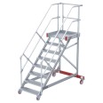 Euroline 513 Wartungsbühne 45° 800mm Stufenbreite 8 Stufen Alu gerieft