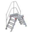 Euroline 512 Überstieg 60° 600mm Stufenbreite 2x4 Stufen Stahl Gitterrost Euroline 512 Überstieg 60° 600mm Stufenbreite 2x4 Stufen Stahl Gitterrost-small