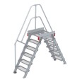 Euroline 512 Überstieg 60° 600mm Stufenbreite 2x6 Stufen Stahl Gitterrost Euroline 512 Überstieg 60° 600mm Stufenbreite 2x6 Stufen Stahl Gitterrost-small