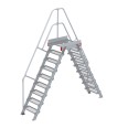 Euroline 512 Überstieg 60° 600mm Stufenbreite 2x9 Stufen Stahl Gitterrost Euroline 512 Überstieg 60° 600mm Stufenbreite 2x9 Stufen Stahl Gitterrost-small