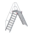 Euroline 512 Überstieg 60° 800mm Stufenbreite 2x9 Stufen Stahl Gitterrost Euroline 512 Überstieg 60° 800mm Stufenbreite 2x9 Stufen Stahl Gitterrost-small