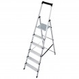 Euroline 618 Haushaltsleiter mit Sicherheitsbrücke 6 Stufen
