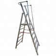 Euroline Workline 2267706 Leichte Stufenstehleiter mit großer Standplattform 6 Stufen-small