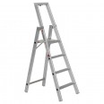 Euroline 22577 Stufenstehleiter mit Sicherheitsbrücke 4 Stufen