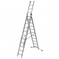 Facal Mehrzweckleiter SUPERPRIMA S600 3-teilig 10+11+11 Sprossen