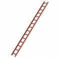 MUNK Aluminium Dachleiter 15 Sprossen rot