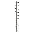 MUNK Einholmleiter Edelstahl V4A Länge 2,80m