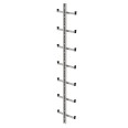 MUNK Einholmleiter Edelstahl V4A Länge 1,96m