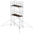 MUNK Rollgerüst SG mit Doppelplattform 1,35x3,00m und Ausleger 7,59m AH