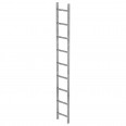 MUNK Schachtleiter Stahl verzinkt 300mm breit 9 Sprossen 2,52m lang