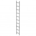 MUNK Schachtleiter Stahl verzinkt 300mm breit 10 Sprossen 2,80m lang