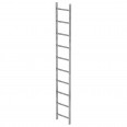 MUNK Schachtleiter Stahl verzinkt 400mm breit 10 Sprossen 2,80m lang