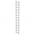 MUNK Schachtleiter Stahl verzinkt 400mm breit 13 Sprossen 3,64m lang