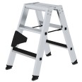 MUNK Stehleiter beidseitig begehbar mit clip-step 2x3 Stufen-small