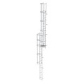 MUNK ortsfeste Steigleitern Aluminium eloxiert, 10,92m SH PG2