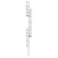 MUNK ortsfeste Steigleitern Aluminium eloxiert, 13,16m SH PG2