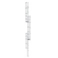 MUNK ortsfeste Steigleitern Aluminium eloxiert, 15,12m SH PG2
