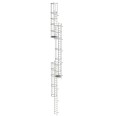 MUNK ortsfeste Steigleitern Edelstahl, 14,00m SH PG2