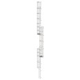 MUNK ortsfeste Steigleitern Edelstahl, 16,80m SH PG2