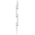 MUNK ortsfeste Steigleitern Edelstahl, 18,76m SH PG2