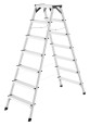 Hailo D60 StandardLine Doppelstufenleiter mit rutschsicheren geriffelten 2x7 Stufen Hailo D60 StandardLine Doppelstufenleiter mit rutschsicheren geriffelten 2x7 Stufen-small