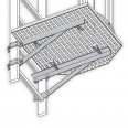 Hailo Umstiegs-Einheit für Steigleitern Typ 1680, 40x20mm aus Stahl verzinkt-small