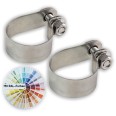 Halteschellen für Schneefangrohre Ø40mm 2er-Set, Edelstahl
