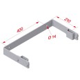 Hymer Wandhalter Stahl verzinkt verstellbar 215-290mm
