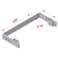 Hymer Wandhalter U-Form Stahl verzinkt verstellbar 0,18-0,22m