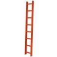 Iller Aluminium Dachleiter mit hochwertiger Pulverbeschichtung 8 Sprossen Kupferbraun