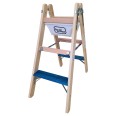 Iller Holz Stufenstehleiter ERGO Plus inkl. Werkzeugtasche und Eimerhaken 2x3 Stufen 2,26m AH Iller Holz Stufenstehleiter ERGO Plus inkl. Werkzeugtasche und Eimerhaken 2x3 Stufen 2,26m AH-small