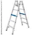 Iller Stufenstehleiter Alu Ergo Plus mit 2x12 Stufen 4,65m AH Iller Stufenstehleiter Alu Ergo Plus mit 2x12 Stufen 4,65m AH-small