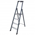 Krause SePro S Stufenstehleiter eloxiert 4 Stufen